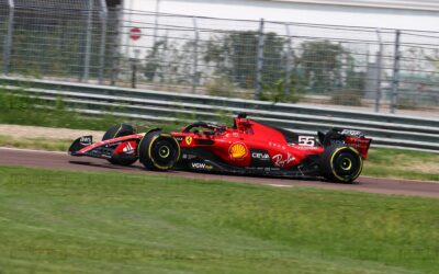 Ferrari SF-23 a Fiorano: ecco la nuova ala anteriore