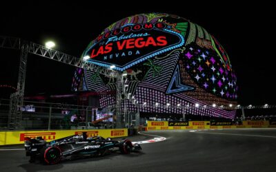 FP3 Las Vegas: Russell porta Mercedes in alto, Ferrari frenate dalla bandiera rossa