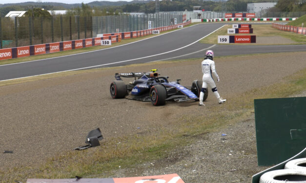 FP1 GP Giappone 2024: 1-2 Red Bull, bene Ferrari. Williams, altro schianto!