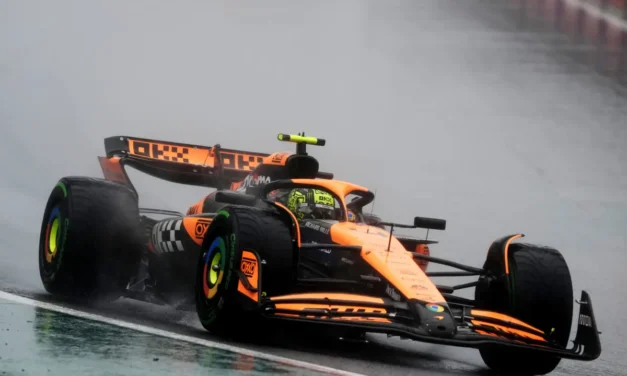 Norris left frustrated by “silly rule” on free red flag tyre changes