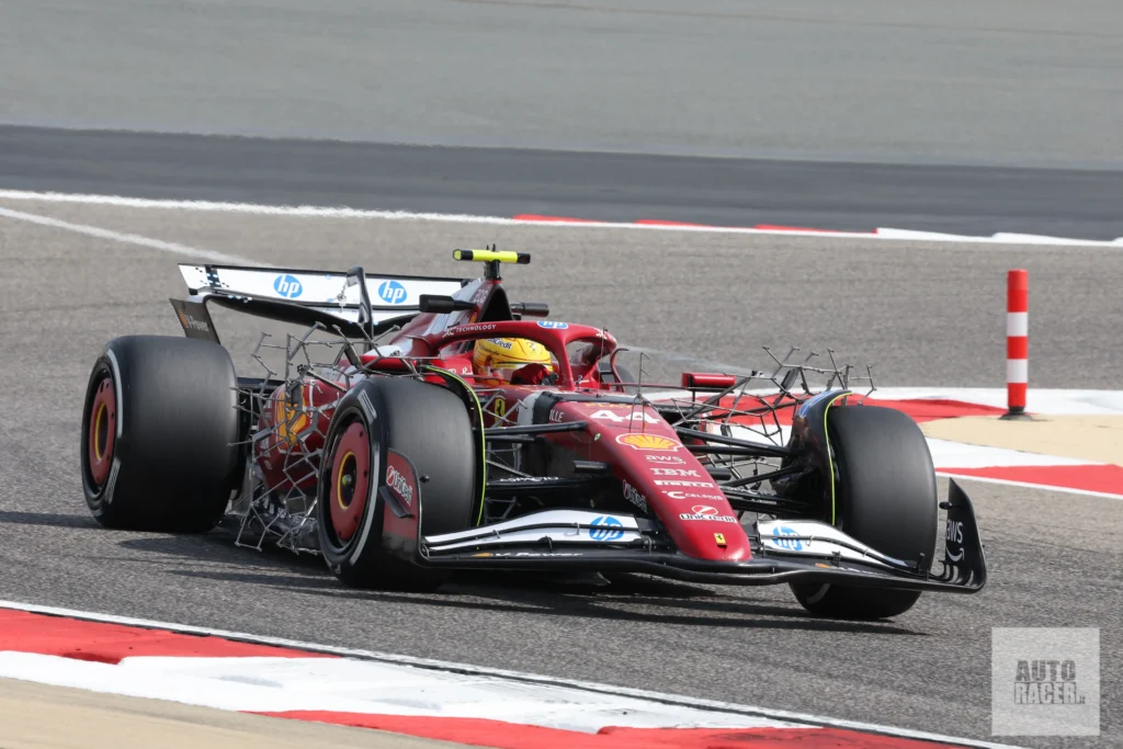 Test Bahrain Hamilton Ferrari