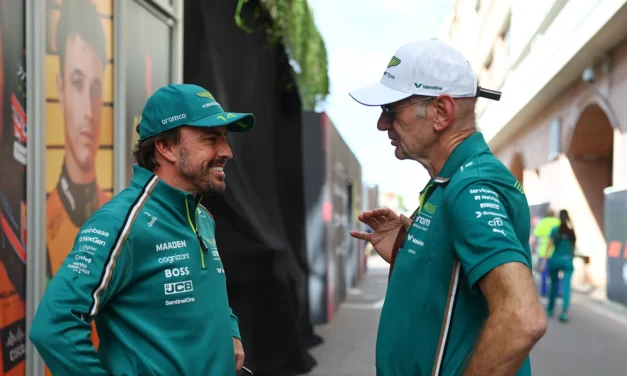Alonso: “con Adrian Newey nel box il livello della squadra è più alto”