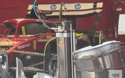 Gallery: ala posteriore Ferrari e le prime immagini dal rinnovato Hungaroring