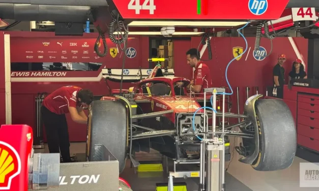 Ferrari: Hamilton torna indietro e sceglie più carico rispetto a Leclerc