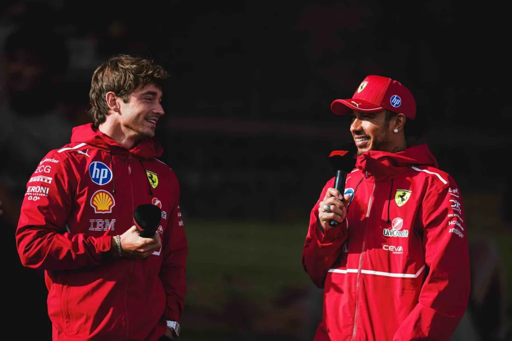 Ferrari Hamilton Leclerc