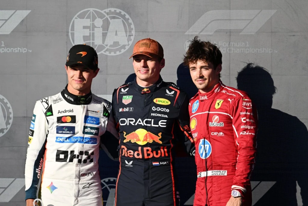 Norris Verstappen Leclerc