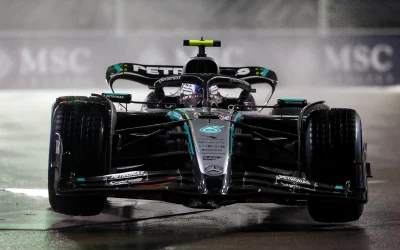 Mercedes delude a Las Vegas: Russell frenato da problemi in Q3, Antonelli tradito da un bloccaggio