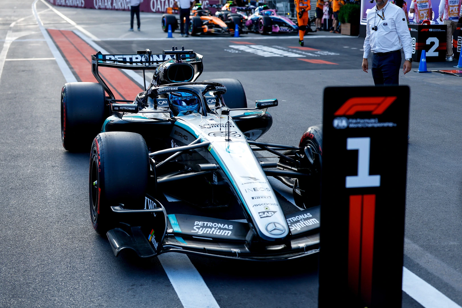 russell pole baku
