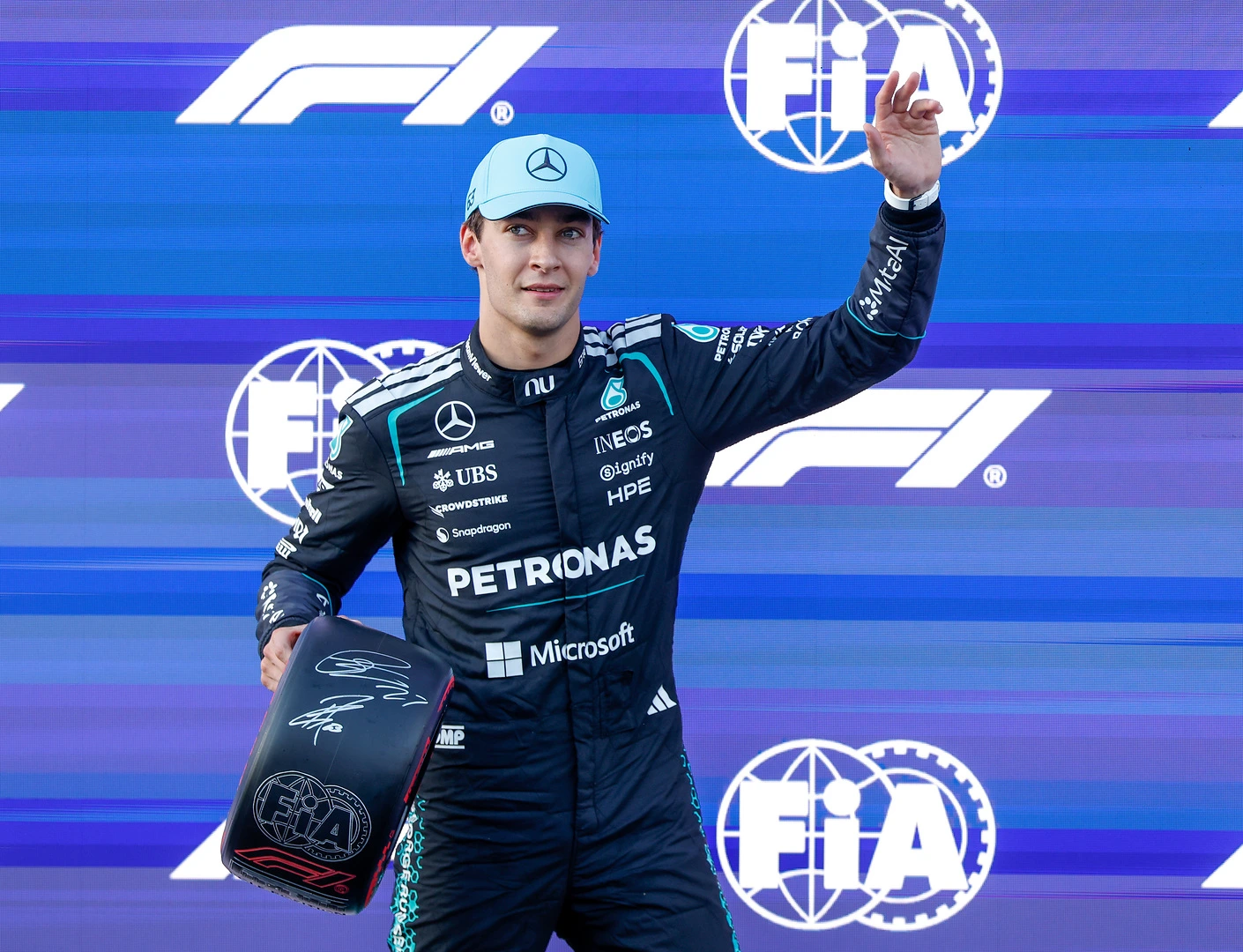 russell pole baku