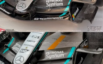Mercedes cambia a sorpresa: nuova ala anteriore con più carico di ispirazione Ferrari