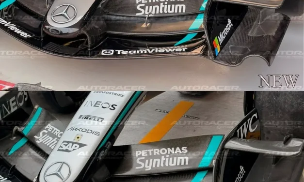 Mercedes cambia a sorpresa: nuova ala anteriore con più carico di ispirazione Ferrari
