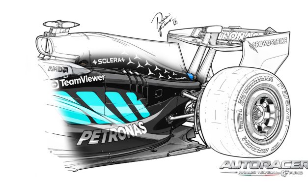 Mercedes W17, ecco la vera e importante utilità di comprendere il nuovo pacchetto aerodinamico